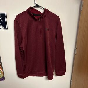 Under Armour Men's Burgundy Zip-Up Sweater